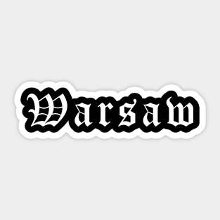 Warsaw Sticker